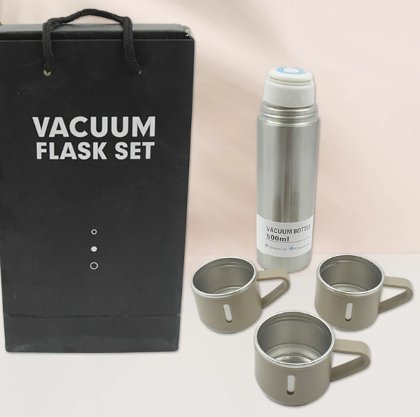 Stainless Steel Vacuum Flask Set